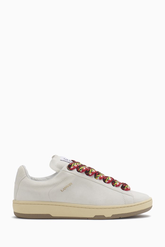 

Curb Lite Sneakers in Suede, White