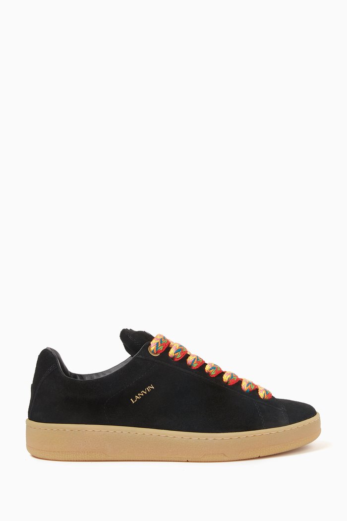 

Curb Lite Low-top Sneakers in Suede, Black