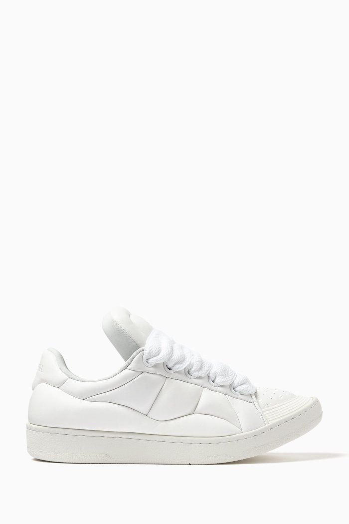 

Curb XL Low-top Sneakers in Leather, White