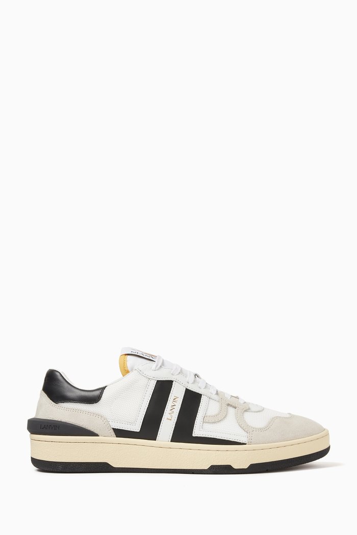 

Clay Low Top Sneakers in Suede & Leather, White