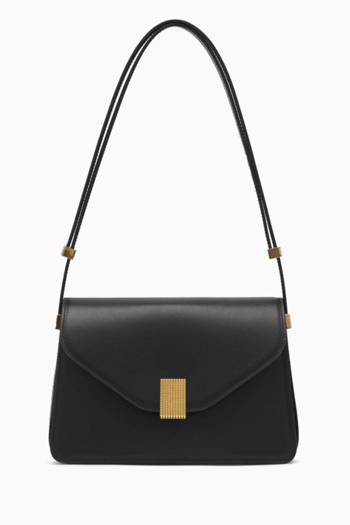

Concerto Shoulder Bag in Leather, Black