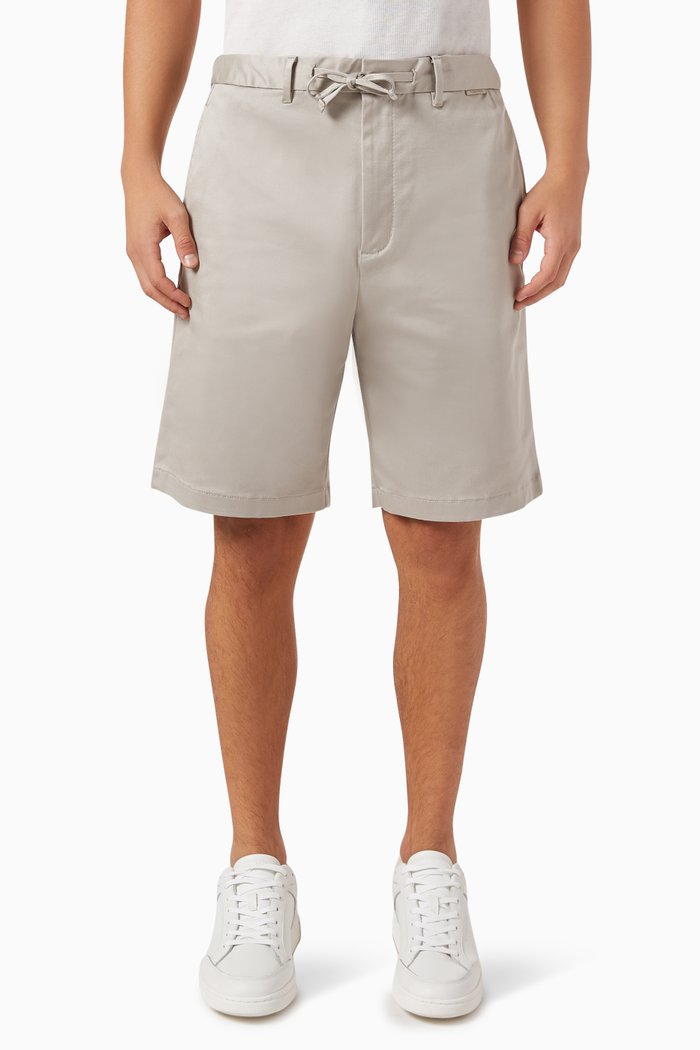 

Relaxed Coolmax Shorts in Cotton, Grey