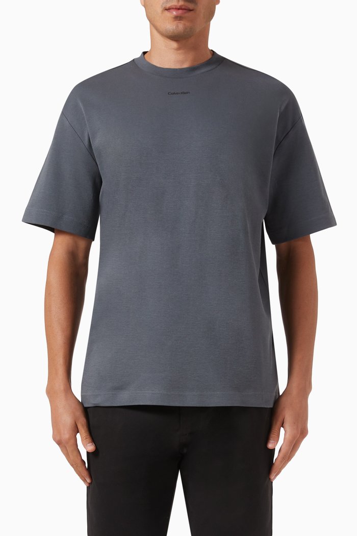 

Nano Logo T-shirt in Cotton, Grey