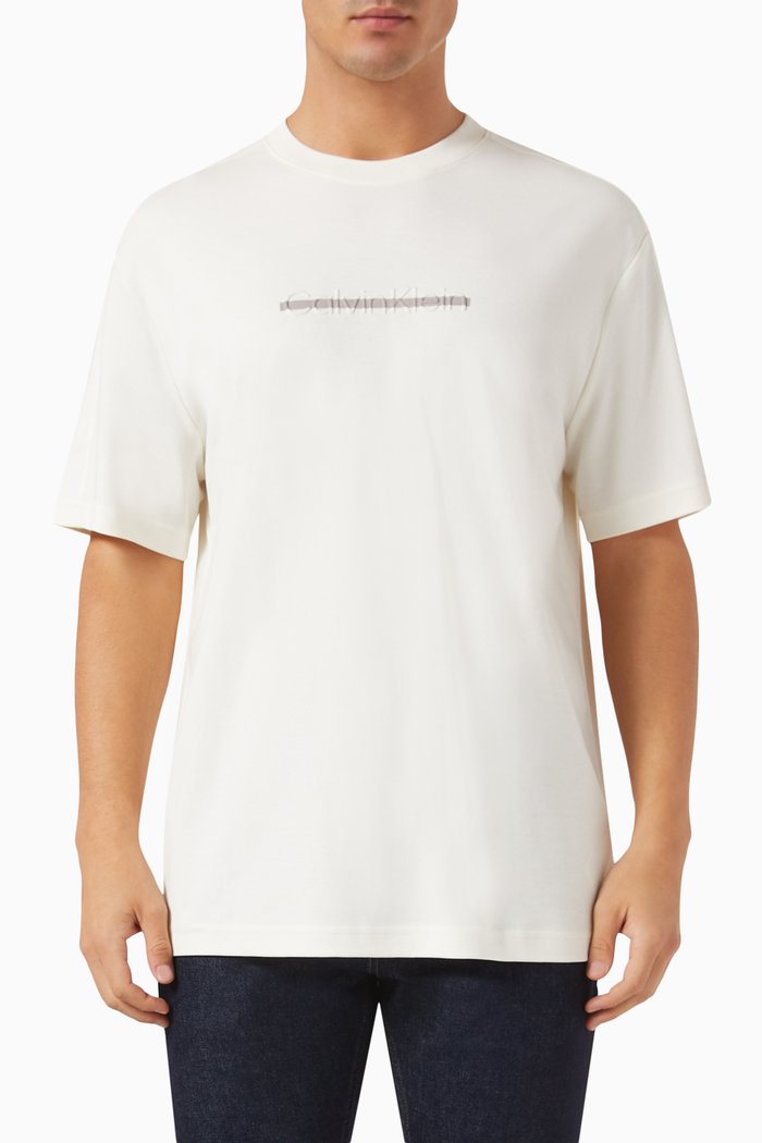

Embossed Logo T-Shirt in Cotton, White