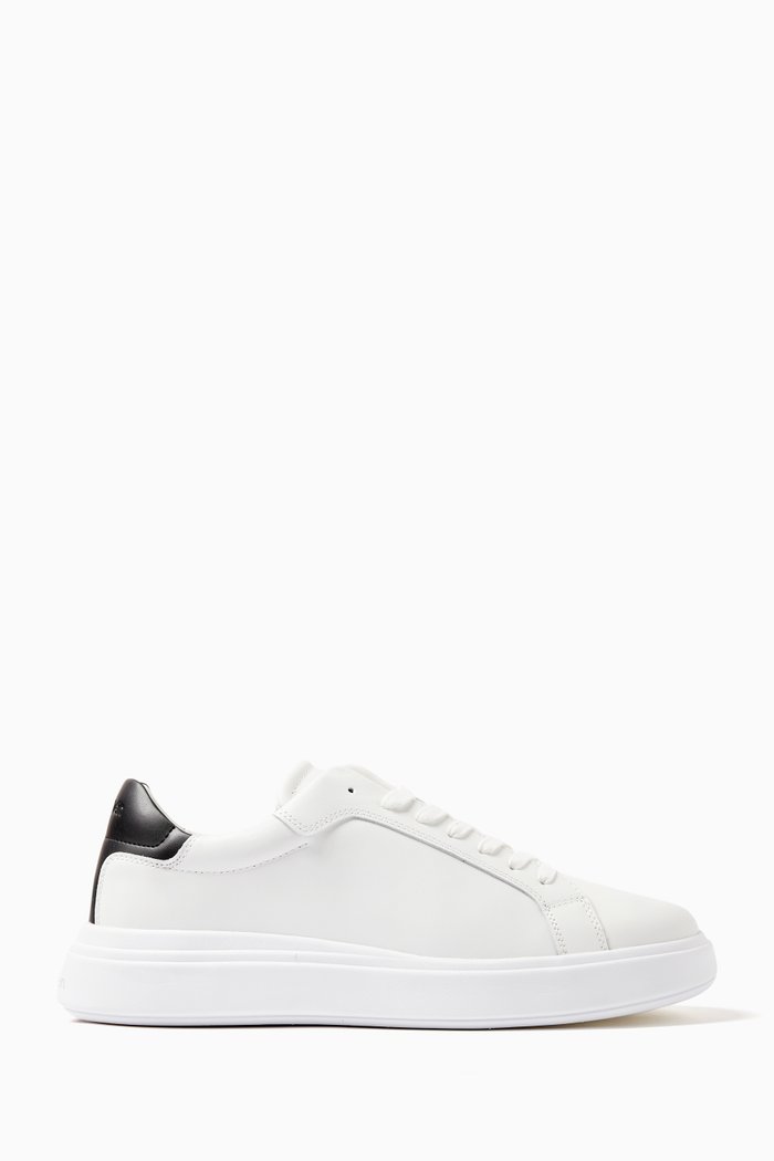 

Logo Low-top Sneakers in Leather, White