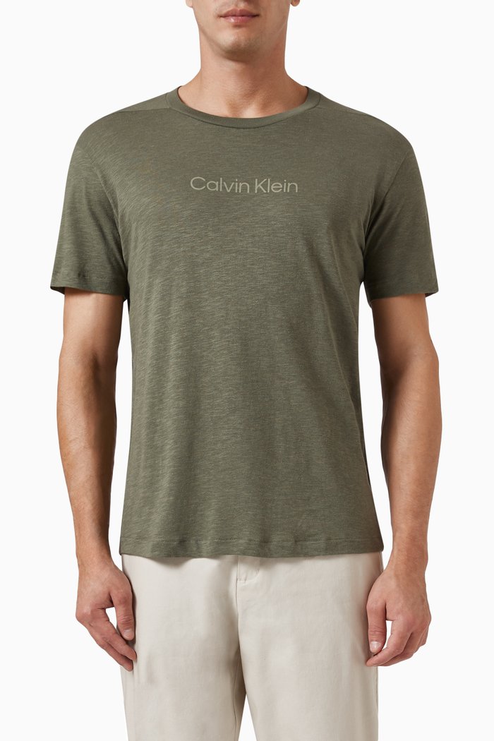

Logo T-shirt in Cotton-blend, Green