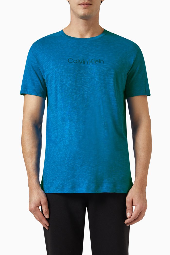 

Logo T-shirt in Cotton-blend, Blue
