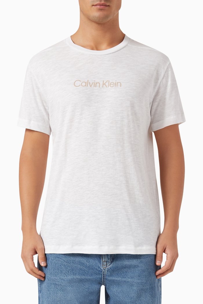 

Logo T-shirt in Cotton-blend, White