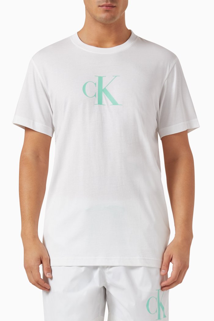 

Logo Print T-shirt in Cotton, White