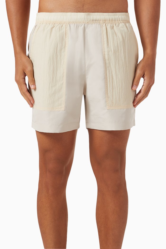 

Medium Ripstop Drawstring Swim Shorts in Nylon, Neutral