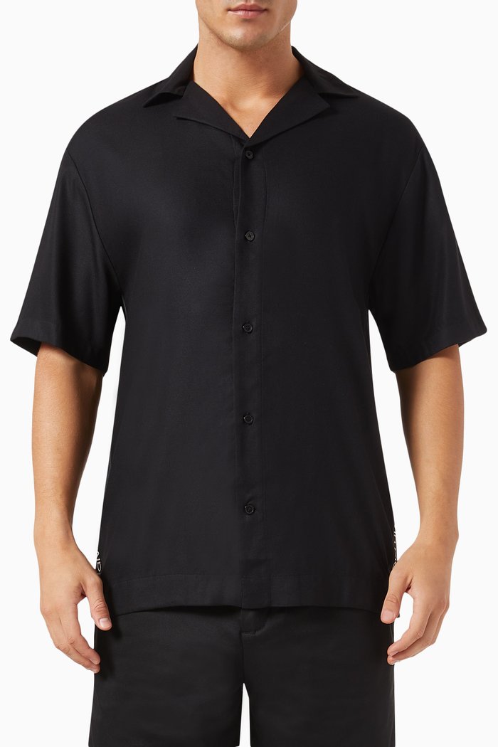 

Meta Legacy Beach Shirt in Viscose, Black