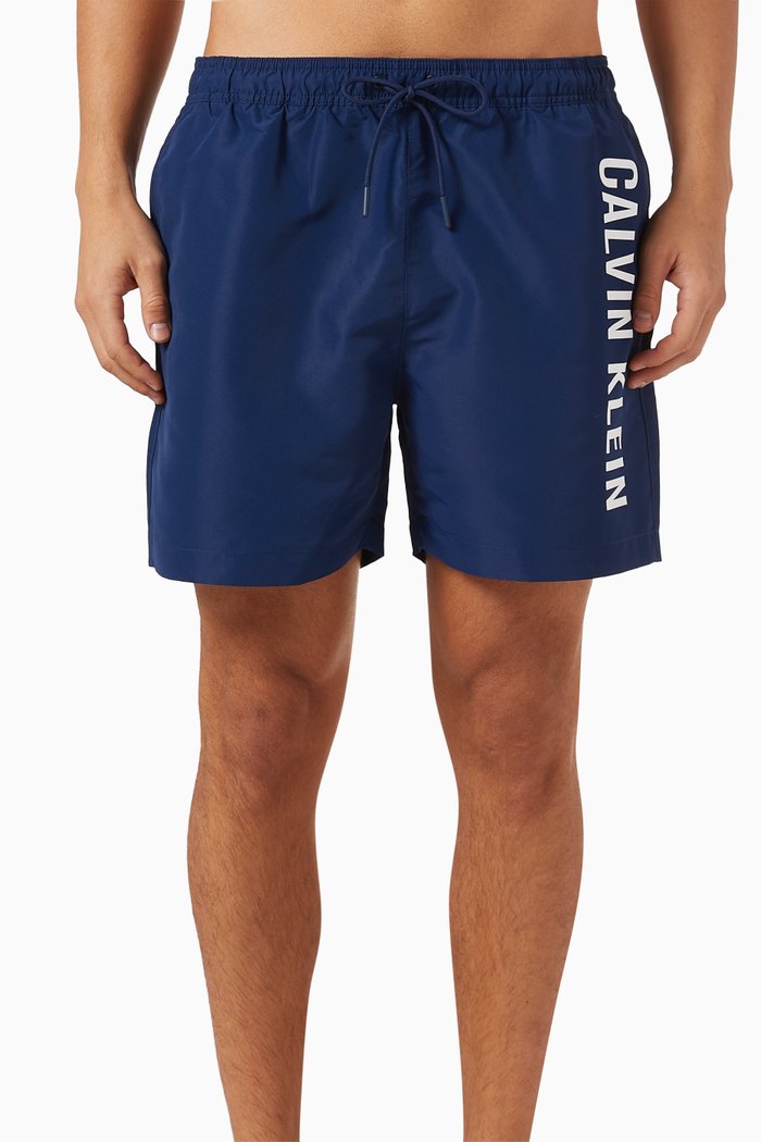 

Intense Power Medium Drawstring Swim Shorts, Blue