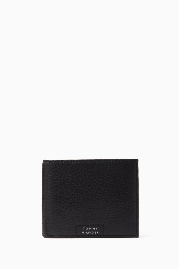 

Small Credit Card Wallet in Leather, Black