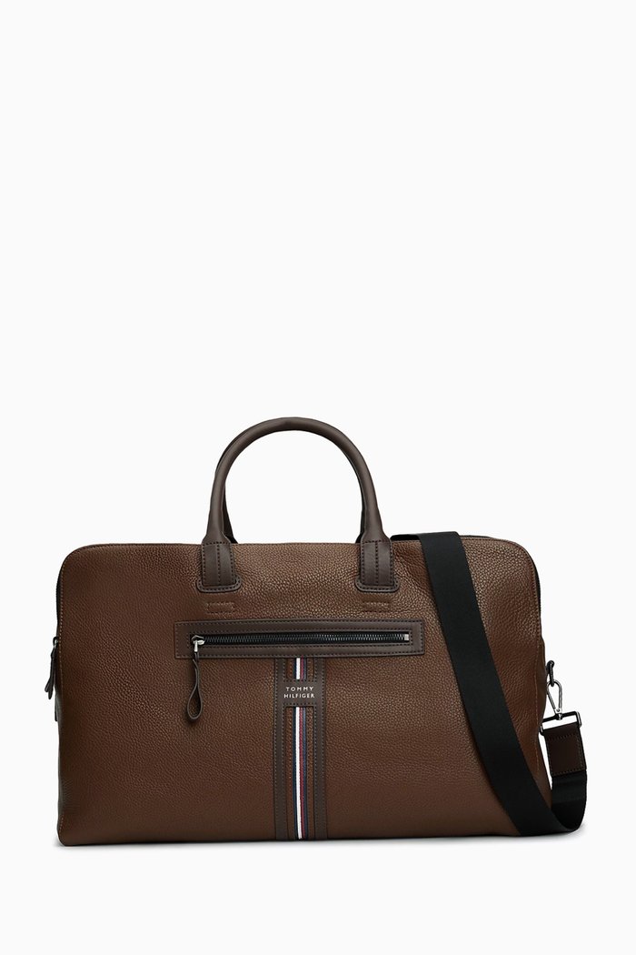 

Duffel Bag in Premium-leather, Brown