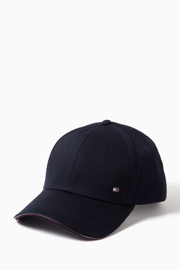 

Flag Six-Panel Baseball Cap in Organic-cotton, Blue
