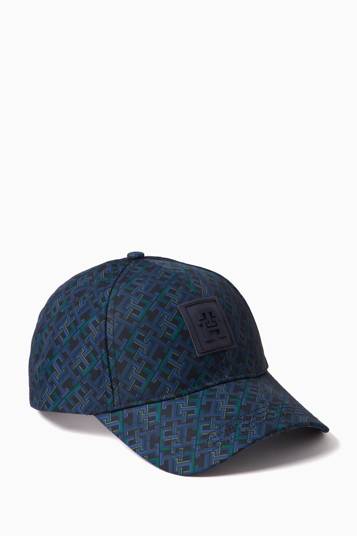 

Monogram Six-Panel Cap in REPREVE® Blend, Blue