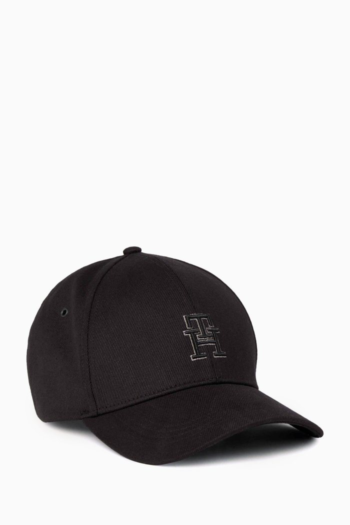 

Repeat Logo Strap Six-Panel Cap in Cotton-twill, Black