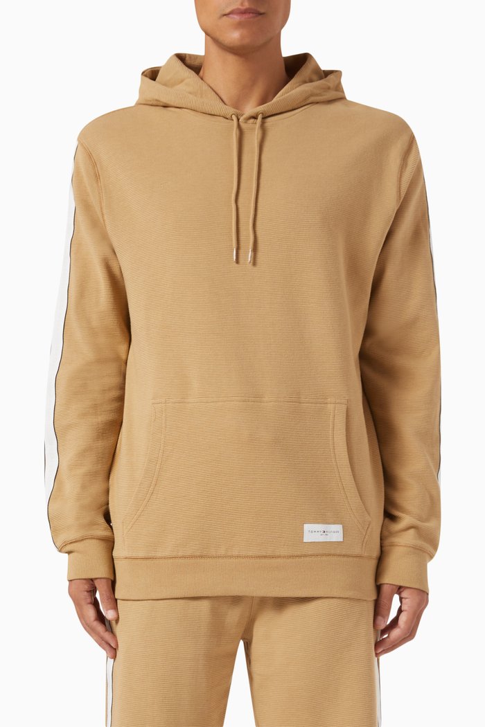 

Established Logo Lounge Hoodie in Cotton, Neutral