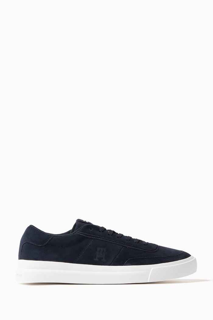 

Logo Sneakers in Suede, Blue