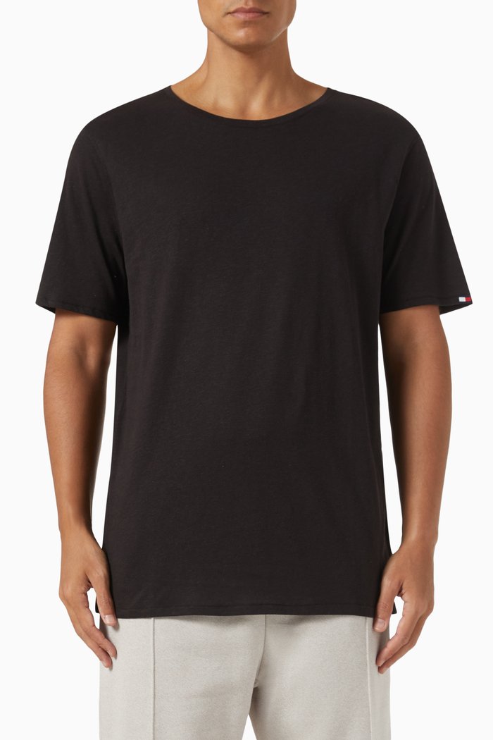 Essential Cover Up T-Shirt in Cotton-blend, Black