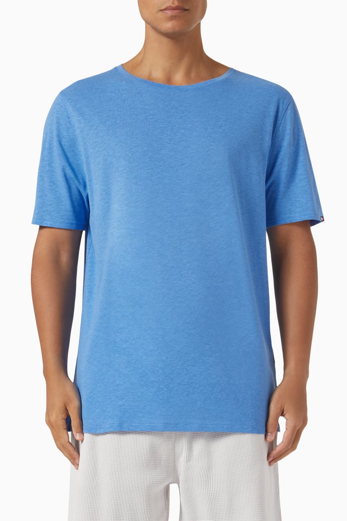 

Essential Cover Up T-Shirt in Cotton-blend, Blue