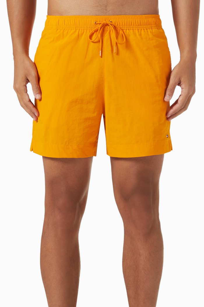Medium Swim Shorts in Recycled Polyester, Orange