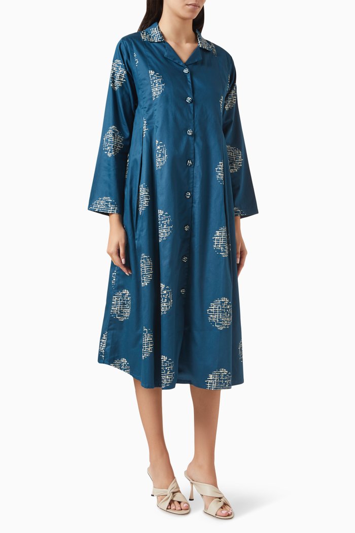 Mabel Midi Dress, Blue