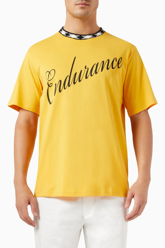 

Endurance T-shirt in Cotton-jersey, Yellow