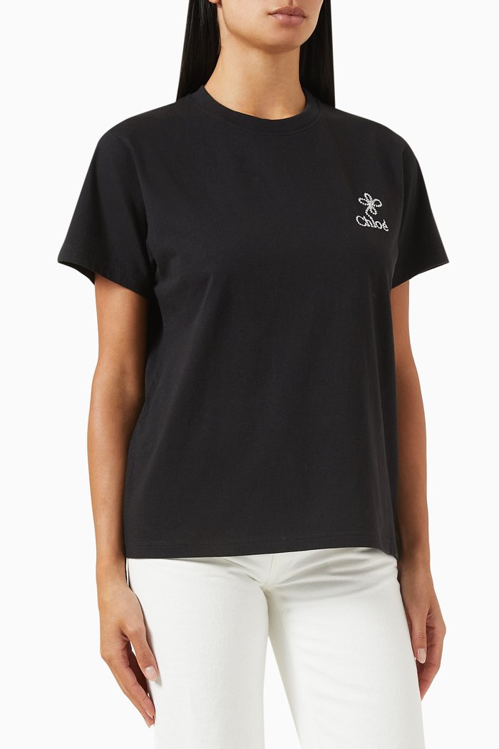 

Logo T-shirt in Cotton-jersey, Black