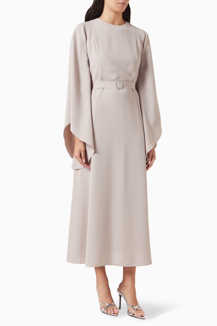 

Crystal-embellished Dress, Neutral