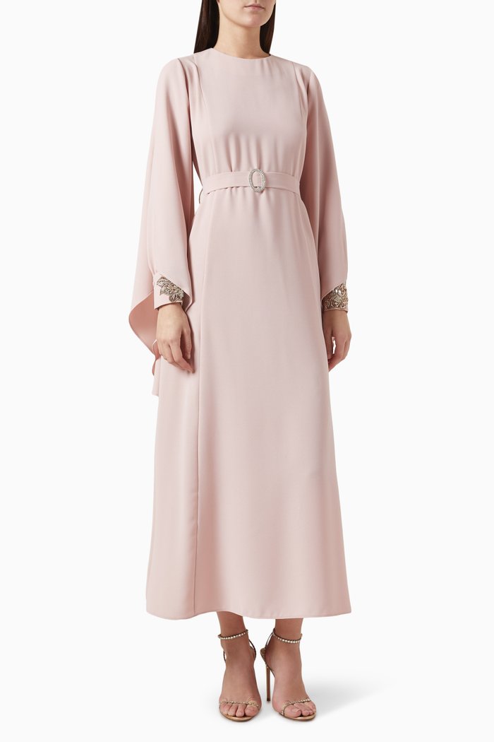 Crystal-embellished Dress, Pink