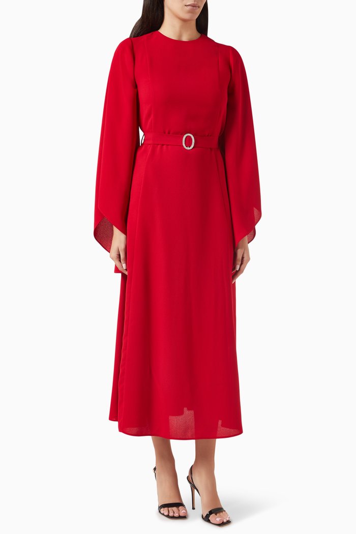 

Crystal-embellished Dress, Red