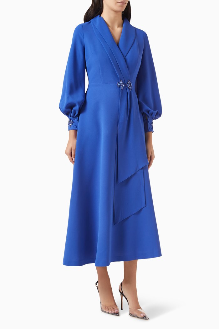 

Crystal-embellished Dress, Blue