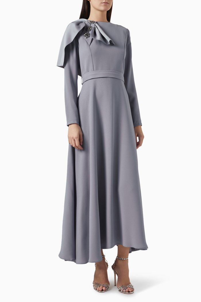

Crystal-embellished Dress, Blue