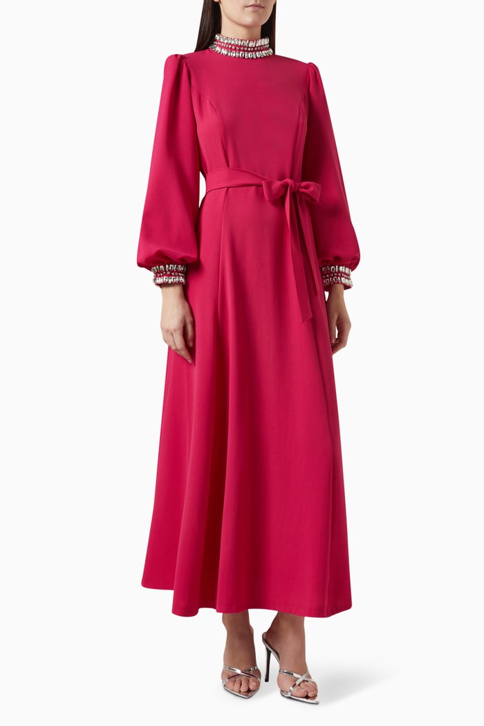 

Crystal-embellished Dress, Pink