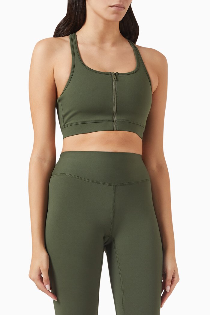 

Cut-out Back Bra in Softskin100©, Green