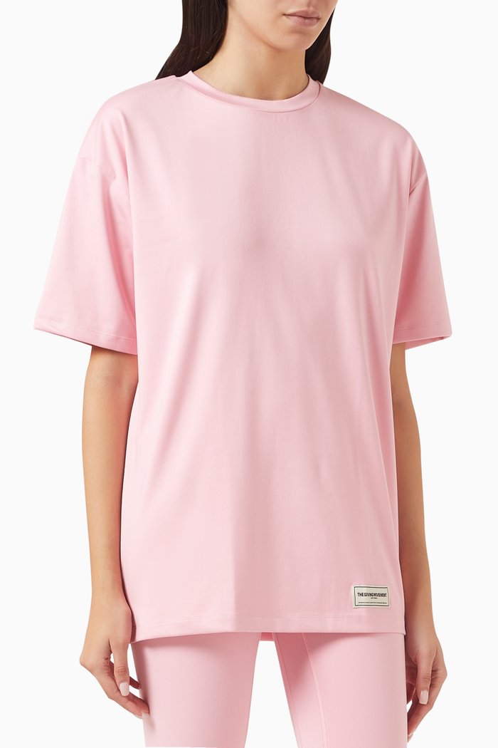 

Oversized T-shirt in Softskin100©, Pink