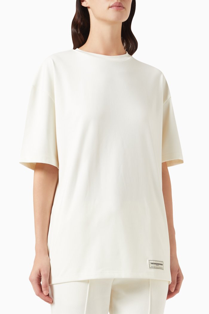 

Oversized T-shirt in Softskin100©, Neutral