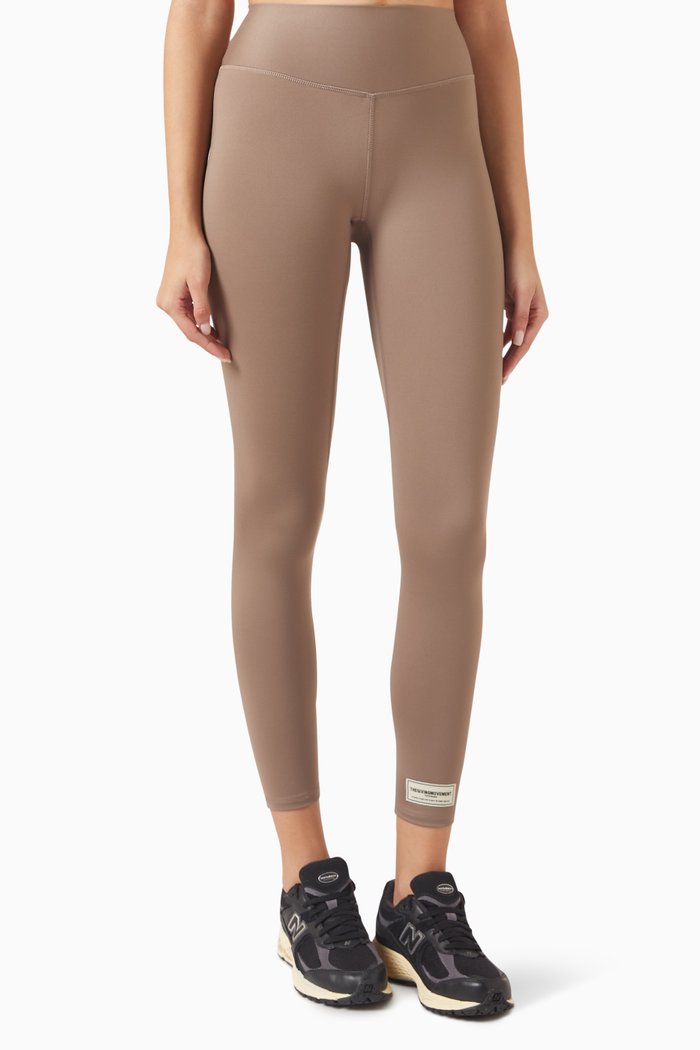 High-rise Leggings in Softskin100©, Brown