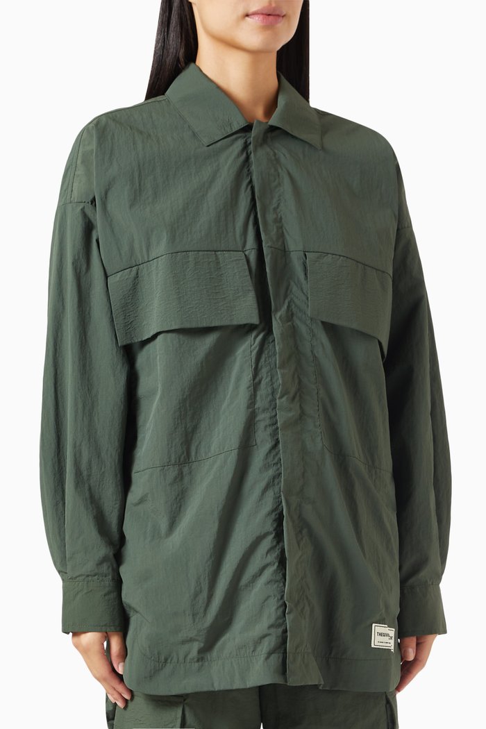 

Pocket Shacket in Re-Shell100©, Green