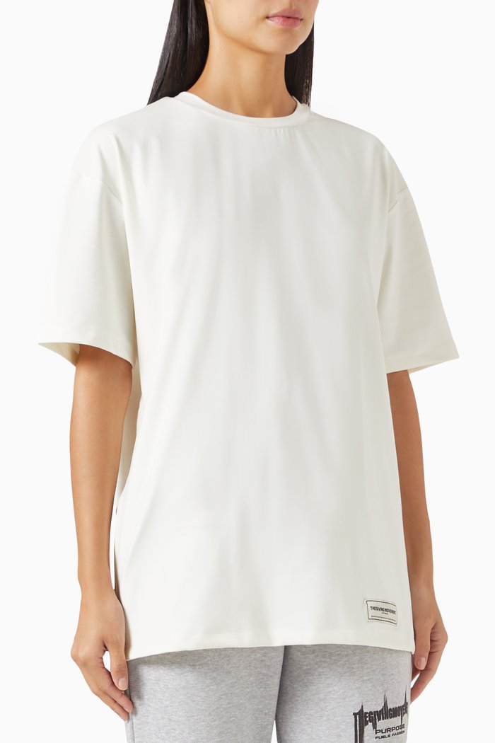 

Oversized T-shirt in Softskin100©, Neutral