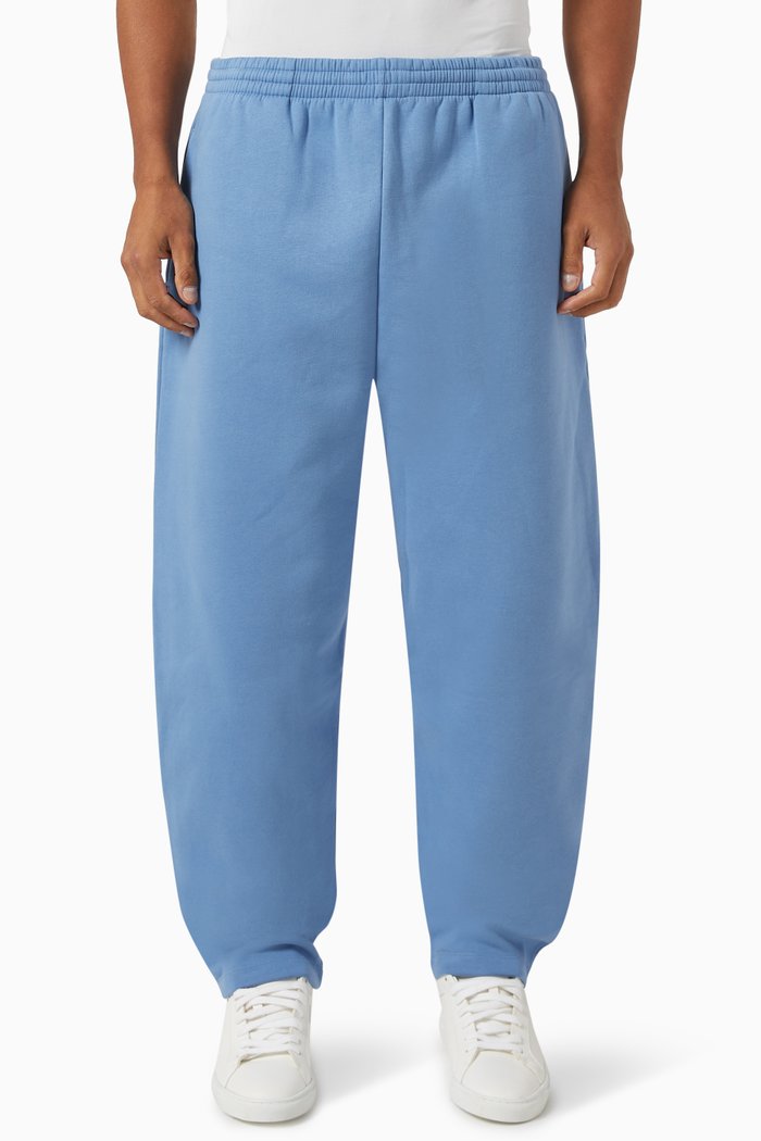 DNA Barrel-Leg Trackpants in Cotton, Blue