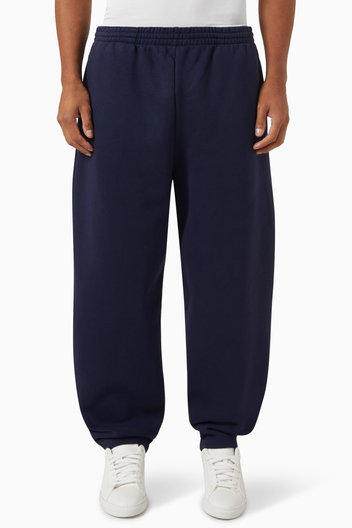 DNA Barrel-Leg Trackpants in Cotton, Blue