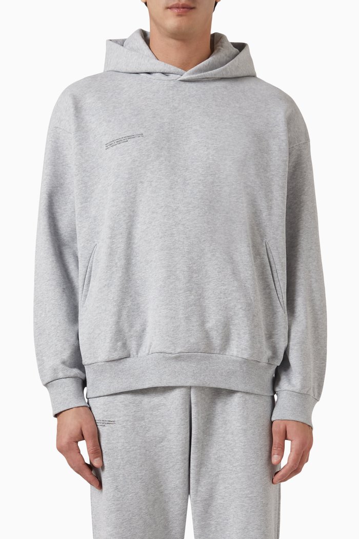 365 Hoodie in Cotton, Grey