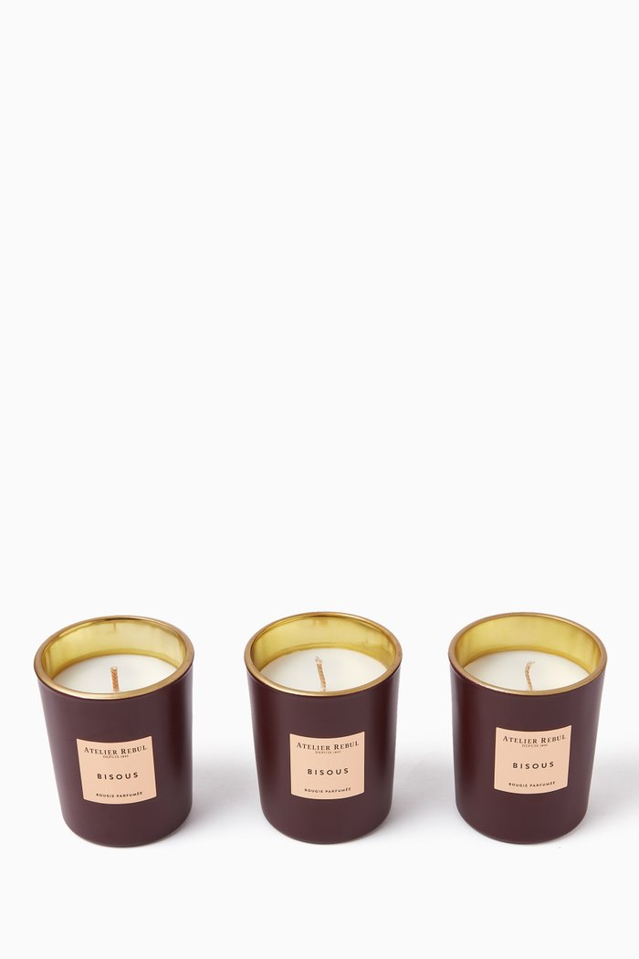 

Mini Bious Candles, Set of 3, White