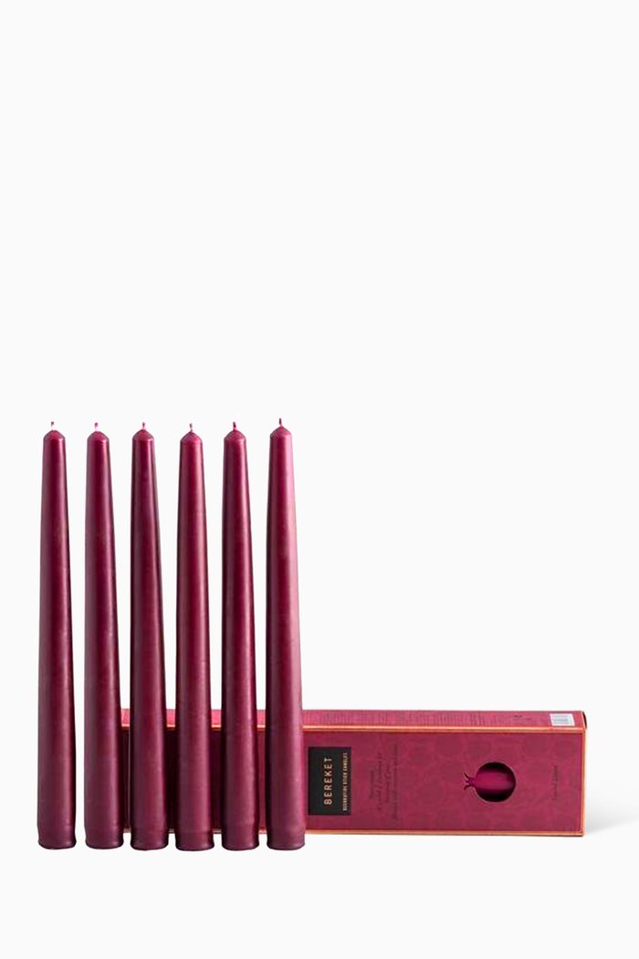 

Bereket Candle Sticks, Set of 6, Burgundy