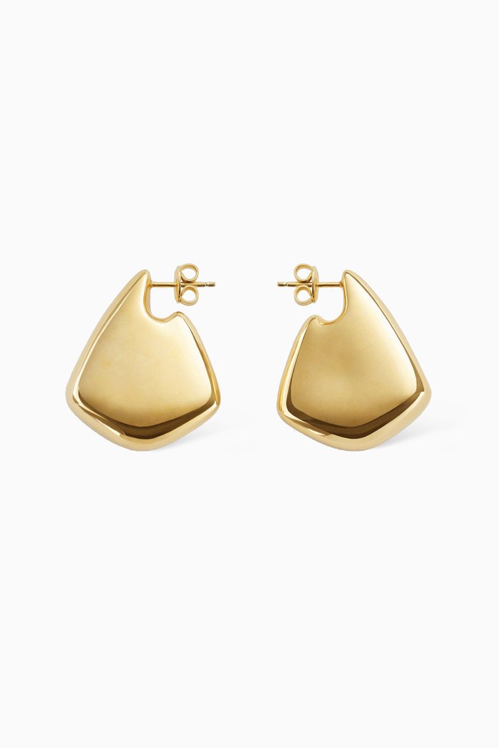 

Small Fin Earrings in 18kt Gold-plated Sterling Silver