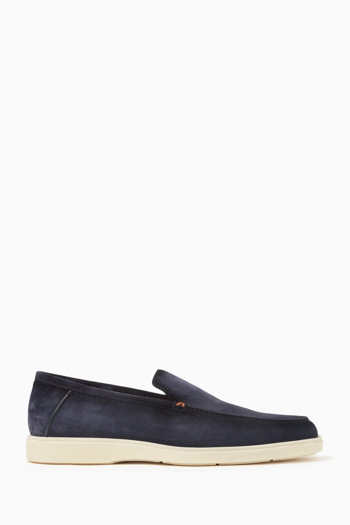 

Botanist Loafers in Suede, Blue