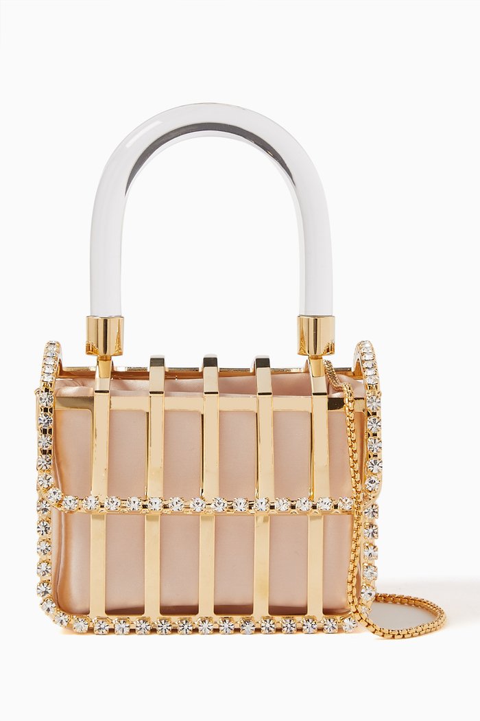

Mini Caro Top-handle Bag, Pink