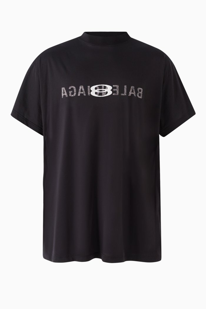 

Unisex Inside-out Oversized T-shirt in Cotton-jersey, Black